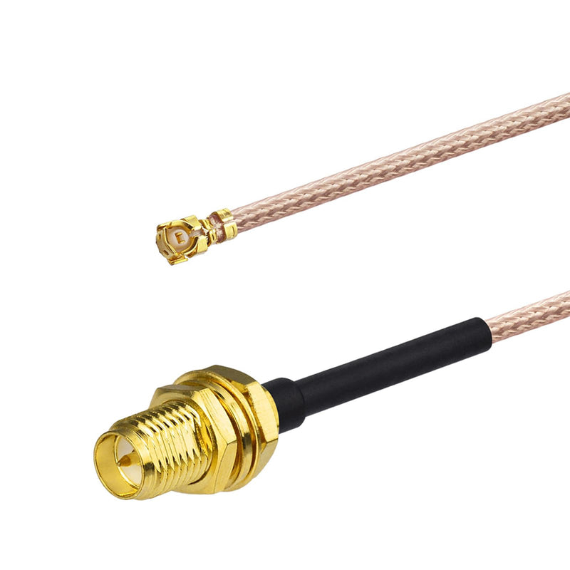 Eightwood Mini PCIe Card Antenna 2.4GHz 5GHz WiFi Antenna + RP-SMA Cable 8in + Computer Slot Bracket for Mini PCI-E WiFi Network Card PC Desktop Computer 2-pack antenna+mini pcie card cable+2pcs brackets