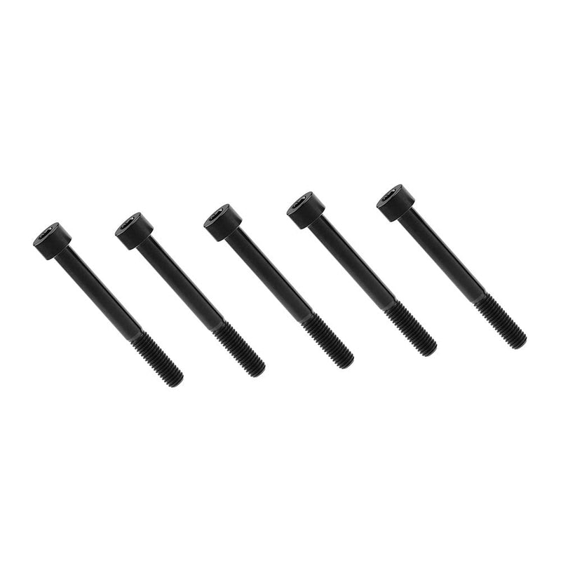 Titanium Bolt DIN912 M8x15 20 25 30 35 40 45 50 60 70mm Square Head Hex Socket Screws Pitch 1.25mm Pack of 5 (M8x70mm, Black) M8x70mm
