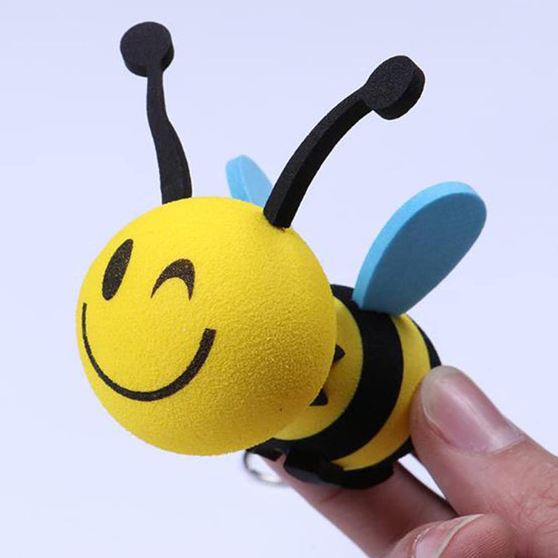 Car Aerial 3 Pcs Car Aerial Toppers Cute Honey Bee Aerial Balls Happy Face Bumble Bee Car Stickers Funny Antenna Hats