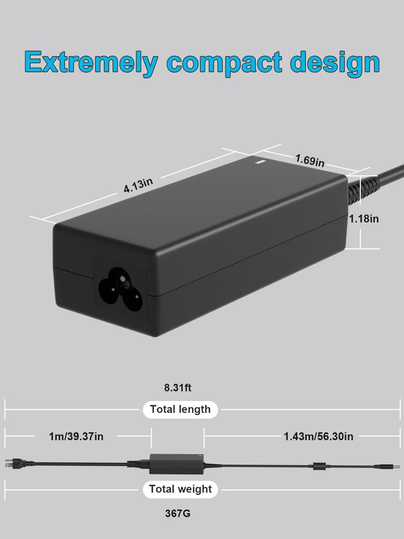 65W 45W Power Adapter Supply Cord Fit for Dell Ultra HD 4K Triple Display Wireless Docking Station D1000 D3100 5RR7X 5M48M 452-BBPG Thunderbolt Dock TB15 K16A K16A001 Charger Adapter Supply