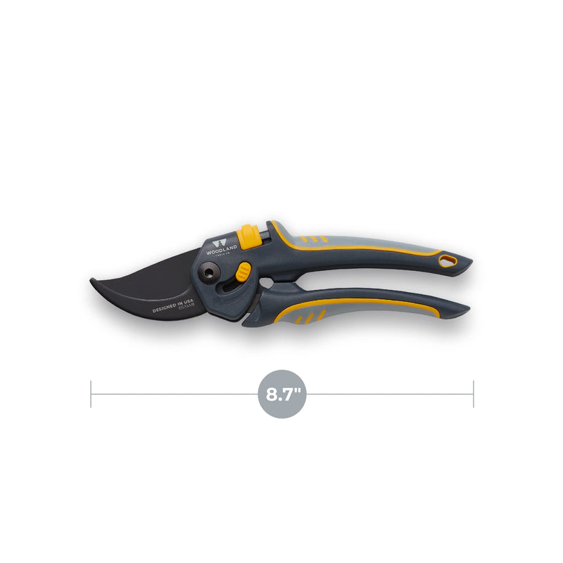 Woodland Tools Co. Super Duty Bypass Pruning Shears – 3/4" Cut Capacity, Gear-Driven Cutting System, High Carbon Steel Blade, Internal Spring, Adjustable Grip, Garden Pruner for Thick Stems and Shrubs Super Duty Pruner