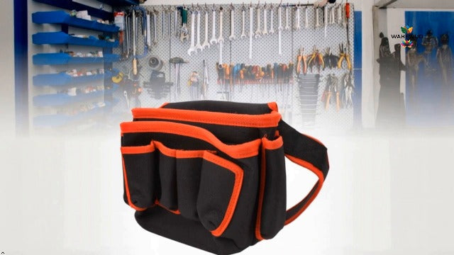 Tool Belts for Men, Sturdy Polyester Tool Pouch Holster Large Capacity Multi Pocket Belt Bag, for Organized Electricians Carpenters Screwdrivers Wrench Pliers