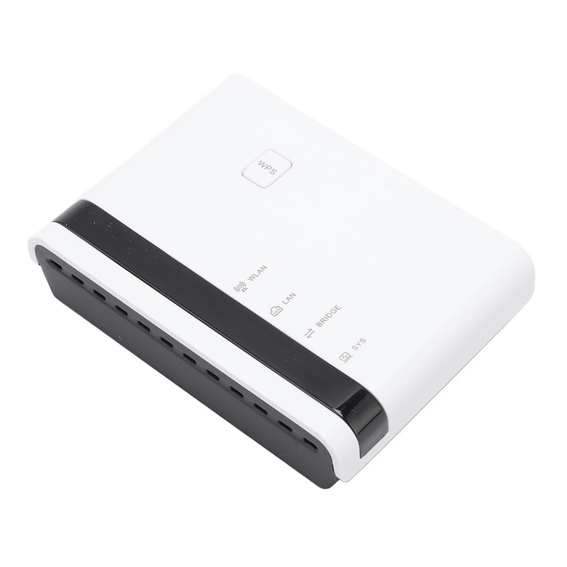 Wireless Print Server with 4 USB Sharing, Multi Mode (Wired / 2.4G WiFi/Standalone), Easy Setup, 100Mbps LAN, Plug and Play for & (White) white