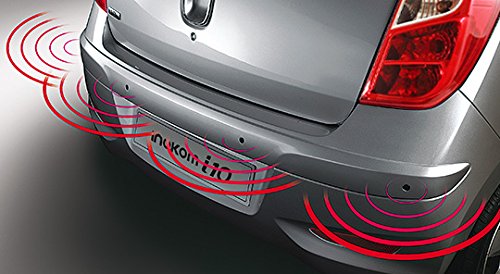 4 Parking Car Parking Sensor Kit LED Display View Reverse Backup Radar System Backup Sensor Reversing Sensors Universal Auto Radar Detector Sensors Radar Buzzer Beep-Beep Alarm Indicator Silver