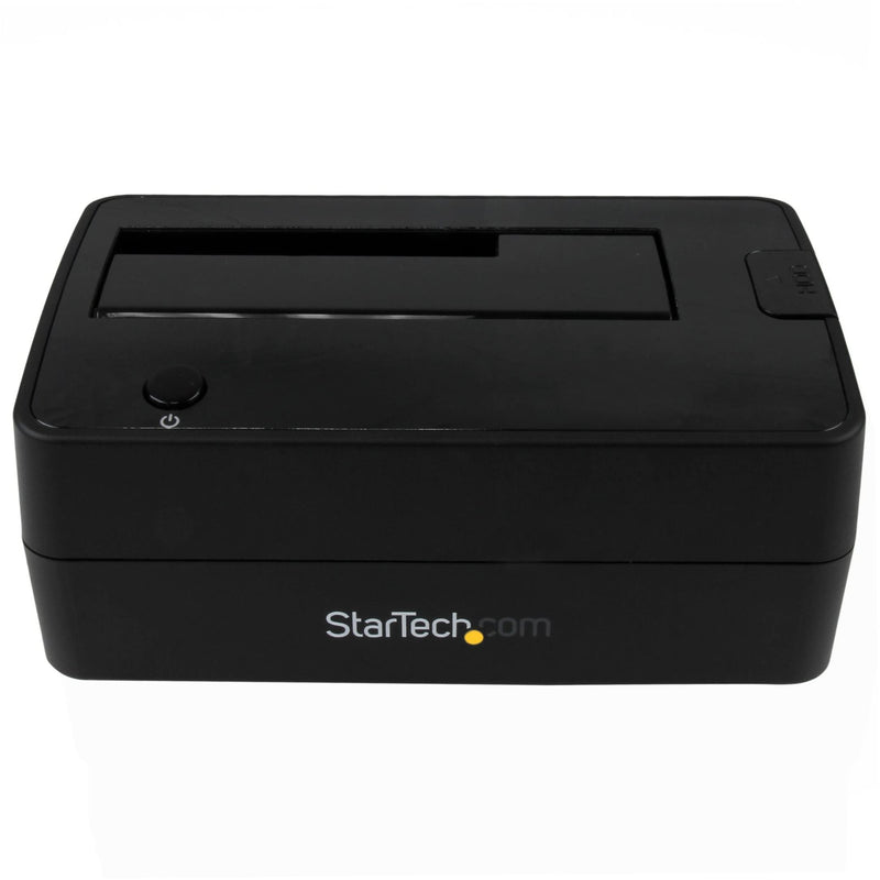 StarTech.com Single Bay USB 3.1 to SATA Hard Drive Docking Station, USB 3.1 (10 Gbps) Hard Drive Dock, External 2.5/3.5" SATA III HDD/SSD Docking Station, Top-Loading Hard Drive Bay (SDOCKU313),Black