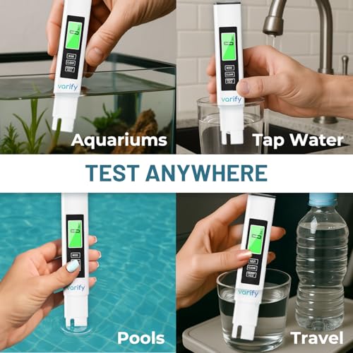 Varify TDS Meter Digital Water Tester for Drinking Water 4in1 Test (2Pack) 2 Pack