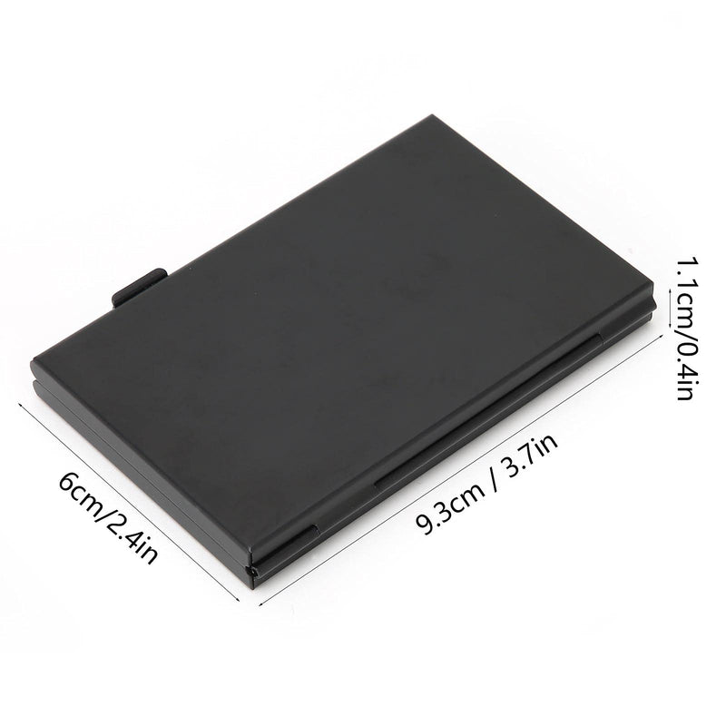 Generic SIM Card Case, Aluminum Storage Box with 4 12 Nano 4 Micro 1 Pin Slots, for Organizing Protecting Cards Travel Use