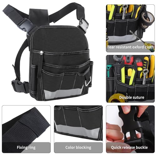 Electrician Tool Pouch Heavy Duty 13 Pocket Tool Pouch Portable Bag for Men