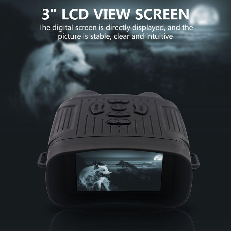 Digital Night Vision Binoculars, 36MP & 2.7K Night Vision Goggles with 850nm Infrared Illuminator, 10X Zoom, 3” HD Screen, Rechargeable Night Vision Device for Hunting & Camping