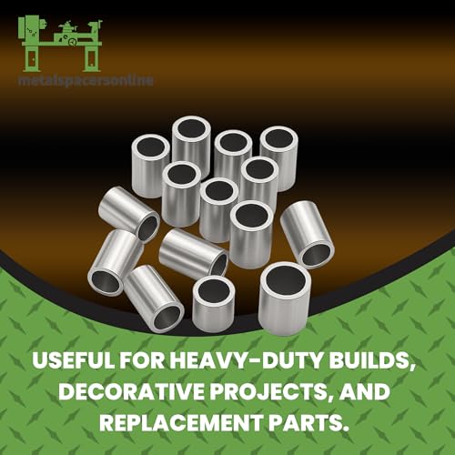 Aluminum Spacer 5/8" OD x 5/16" ID x 8" Long Round Spacer 2 Pack