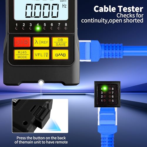 4-in-1 Fiber Optic Cable Tester with Optical Power Meter