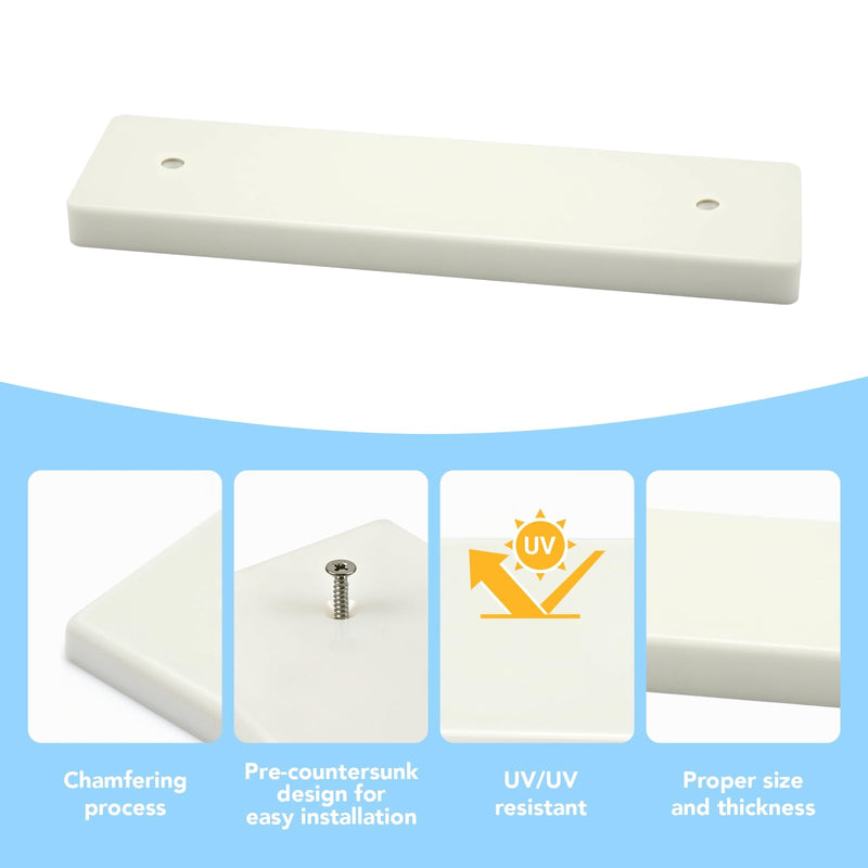 UV-Resistant Marine-Grade Boat Transducer Mounting Plate with Screws Ideal for Mounting Fish Finder Transducers, Speed Sensors, and Other Electronics 1 Pack