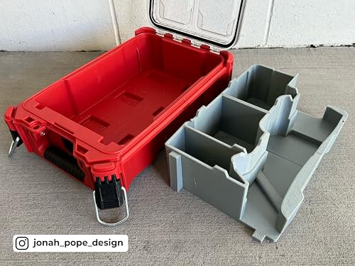 Jonah Pope Design 3d Printed Insert designed for M18 Multi Tool and Packout Organizer (Insert only) (Red) Red