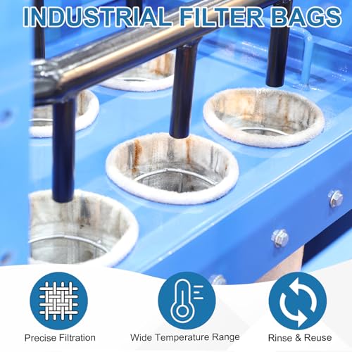 uxcell 200μm Ring Filter Bag 13.78x4.09" Nylon Mesh Liquid Filter Sock Bags 200μm, 13.78x4.09 Inch