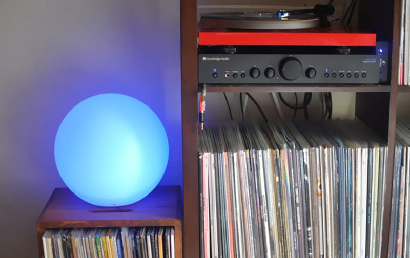 Mr.Go 8-inch Ultra-Fun LED Glowing Ball Light w/Remote, RGB Color Changing Globe Mood Lamp, 16 Colors 8 Brightness 4 Lighting Modes, Waterproof, Rechargeable & AC Adapter Power, Stunning Light Orb Ball 8"
