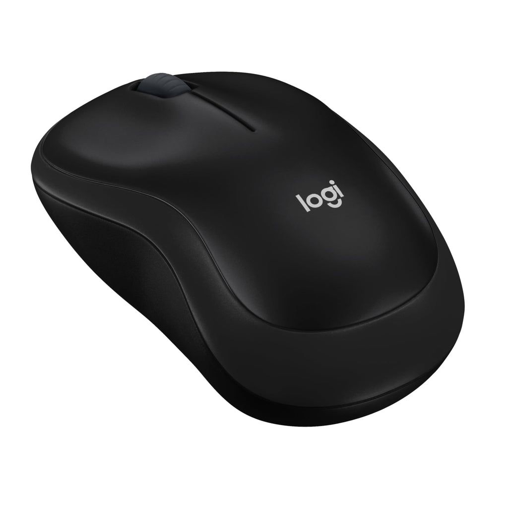 Logitech M185 Wireless Mouse, 2.4GHz with USB Mini Receiver, 12-Month Battery Life, 1000 DPI Optical Tracking, Ambidextrous, Compatible with PC, Mac, Laptop - Black USB Receiver