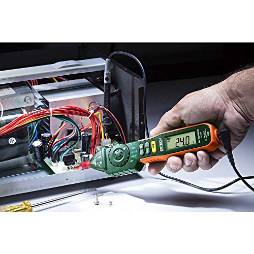 Extech 381676A 9 Function Pen Multimeter + NCV Auto/Manual Ranging Pen Multimeter with Non-Contact Voltage Detector
