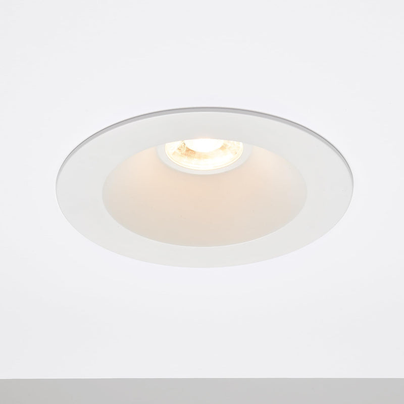 Maxxima 5" & 6" Retrofit Recessed Anti-Glare LED Downlight 1300 Lumens 5CCT | Color Temperature Selectable 2700K/3000K/3500K/4000K/5000K, Dimmable, E-26 Quick Connect Adapter, 90 CRI, White Trim