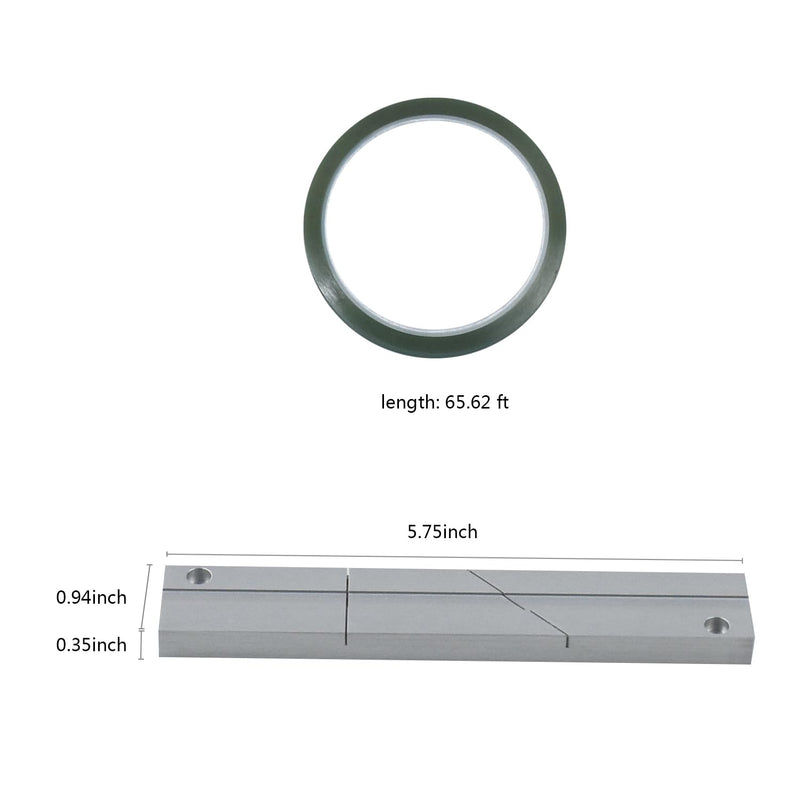Splicing Block Kit, Tape Splicing Set Aluminum Studio Grade for 1/4 Inch Open Reel Tape Media for Revoxsonido 1/4 10 Inch Open Reel Tapes Media