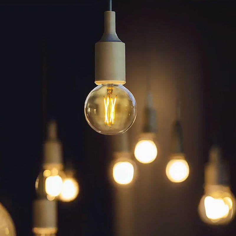 BRIMAX 10 Pack G16.5 Light Bulbs Dimmable,Small LED Globe Bulbs,E26 Base 6W Equal 60 Watt 580lm, 2700K Warm White,AC120V,Flicker Free for Ceiling Fans Chandelier（1.97" W × 2.87" H） E26 6 W 2700K