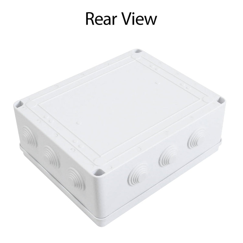 LeMotech ABS Plastic Dustproof Waterproof IP65 Junction Box Universal Electrical Project Enclosure White 11.8 x 9.8 x 4.7 inch (300 x 250 x 120 mm) 11.8" x 9.8" x 4.7" (1pc)