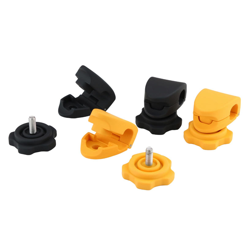 Football Visor Clips Replacement for Football Visor Helmet Clips - Universal Fit (1 Pair) black
