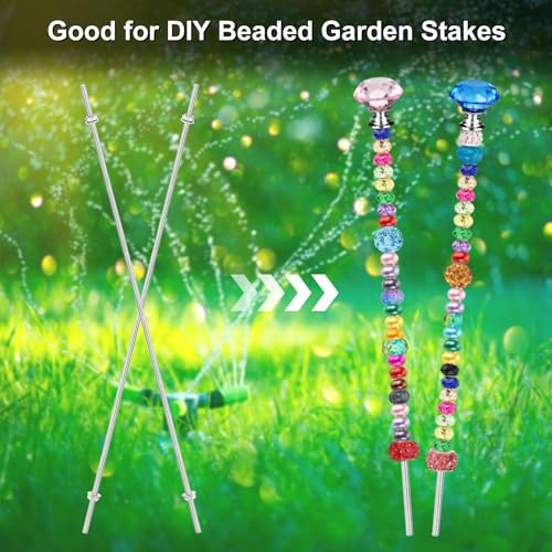 M METERXITY 12-Pack Fully Threaded Rod, M4x350mm 304 Stainless Steel Right Hand Thread Bar Studs with Hex Nuts and Washers for Furniture Anchor Bolts/Clamps/U-Bolts/Beaded Garden Stake Rods