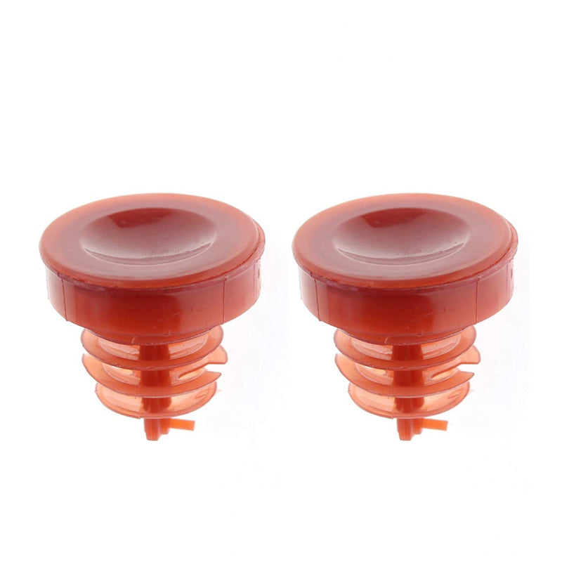 AUTOKAY Hydraulic Power Steering Pump Red Reservoir Cap Plug Cover Fit for Honda for Acura (Pack of 2)