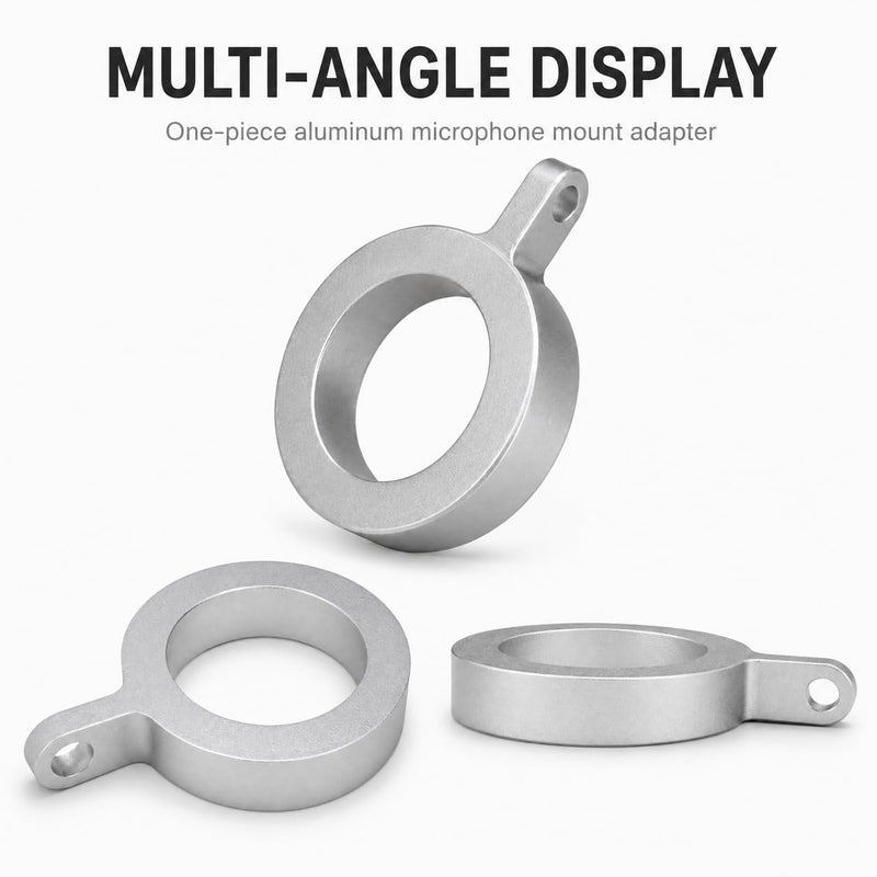 Aluminum Mount Clip for Rode NT - USB Microphone | Mount Ring for Rode NT - USB Microphone