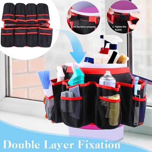 Portable Bucket Cleaning Tool Organizer,5 Gallon Bucket Holder
