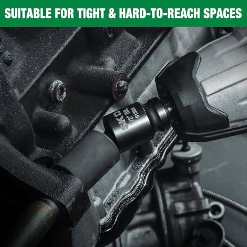 SK Pinless Impact Universal Joint, Swivel Socket Adapter Set 1/4" 3/8" 1/2"