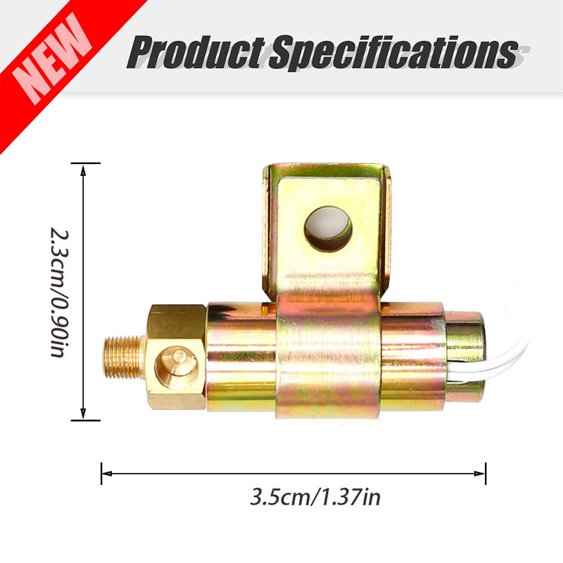 A06-26631-000 Car Fan Clutch High Temperature Solenoid Air Valve Replaces A06-26631-000,740420,S-18706, 4810-01-441-0851, S-18232, F224904, 3551-298-C92, 3551-298-C, 740420E (Gold) Gold