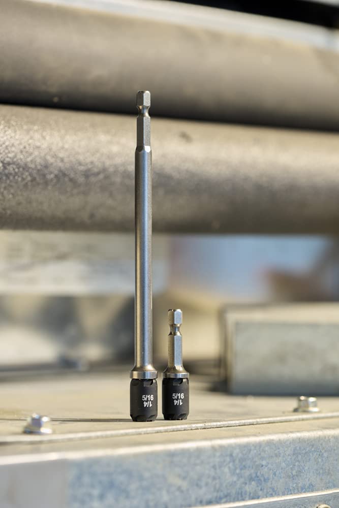Malco SAWTCOMBO 2 in. and 6 in. Reversible SawTooth Hex Driver 1/4 in. and 5/16 in., 2 piece set 2 in. and 6 in.