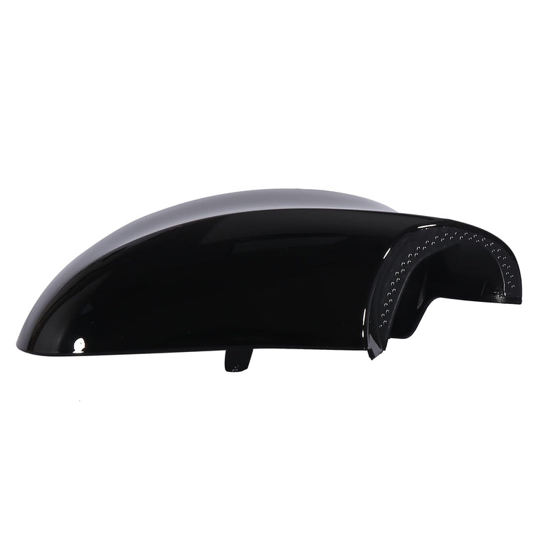 X AUTOHAUX Pair Car Exterior Rear View Mirror Housing Door Wing Mirror Covering Cap for BMW 323i 328i 335d 335i Black For E90 2009-2011