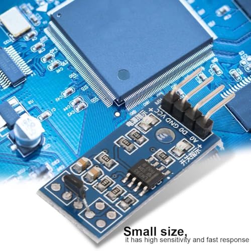5Pcs 3144E Hall Effect Sensor Switch – Magnetic Detector Module for Motor Speed Counting, 3.3-5V Digital Output with Dual LED Indicators