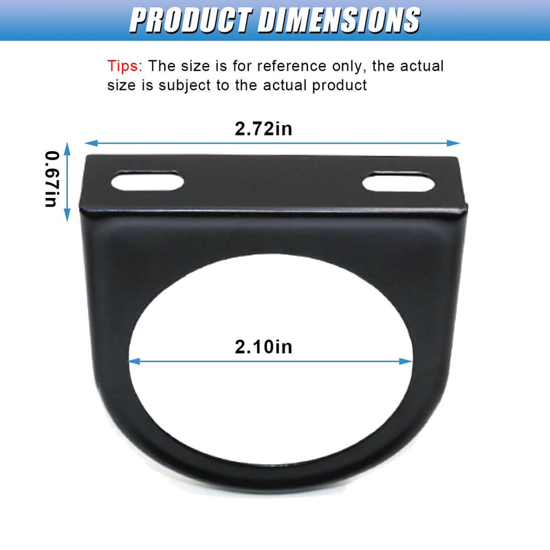 52mm Gauge Mount, 2 Inch Single Hole Gauge Mounting Panel Bracket Pod, Universal Meter Gauges Pillar Mount Pod Holder Automotive Accessories for Car, Truck, Boat and More (1PC) 1PC