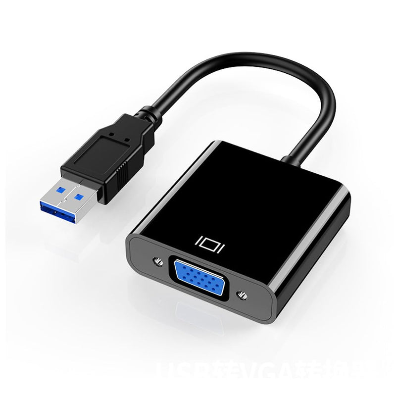 RIIPOO USB to VGA Adapter Converter - USB 3.0 Male to VGA Female Video Converter for Windows 11/10/8.1/8/7, Monitor Connection Made Easy