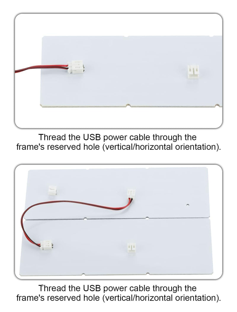 CMYK LED Lithophane PCB KC009 KC010 Compatible with Bambu Lab P1 X1 A1 Printers | 6 Packs With Connection Cable 3D Printer Accessories LED Lighting Panel Replacement for Makerworld DIY 3D Printing Projects