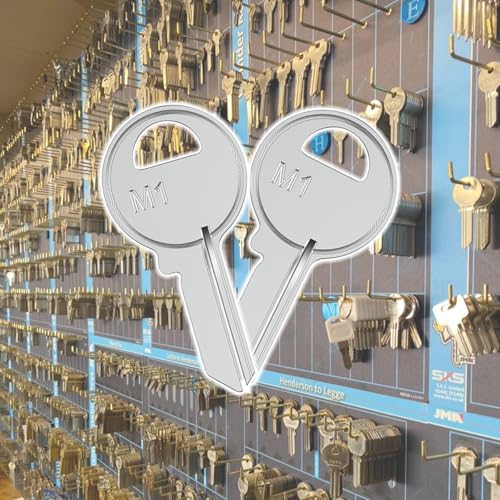 100Pcs M1 Blank Key Blanks, Uncut Blank Keys in Premium Brass Copper-2 100
