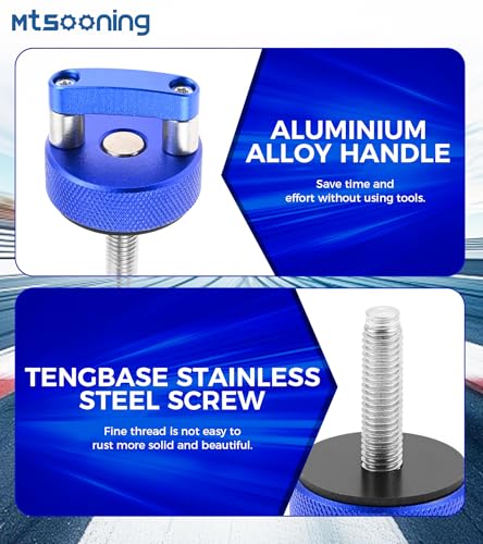 Hard Top Quick Removal Fastener Thumb Screw, Blue D Ring Bolts Thumb Screw