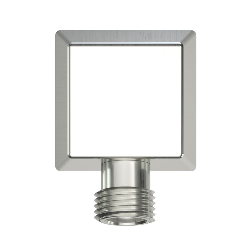 Wall Mounted Supply Elbow, Wall Elbow for Hand Shower, Solid Brass Wall Supply Elbow, Check Valve Included (Brushed Nickel) Brushed Nickel