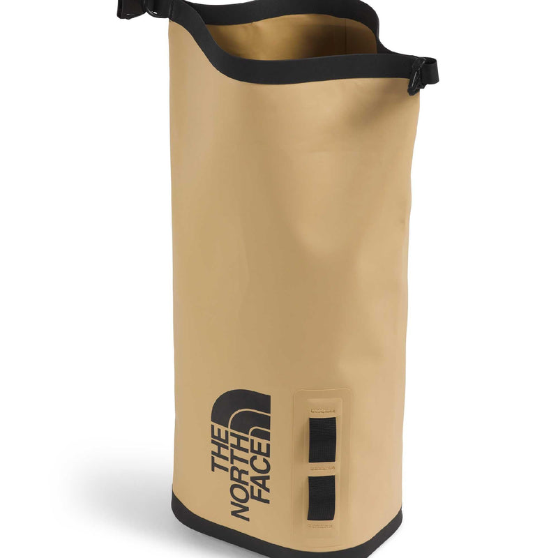 The North Face Base Camp Dry Bag - Roll-Top Waterproof Stuff Sack, Ideal for Camping Gear & Kayak Accessories, Khaki Stone/TNF Black, 12 Liters