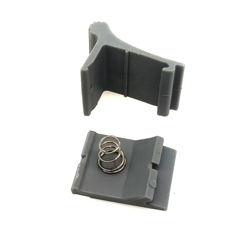 830472P002 RV Slider Catch Kit - Replacement for A&E Awning Models 8000/8500/9000 | Gray | Includes 2 Latches & 2 Springs | Low-Friction, Durable Camper Trailer Awning Repair Parts