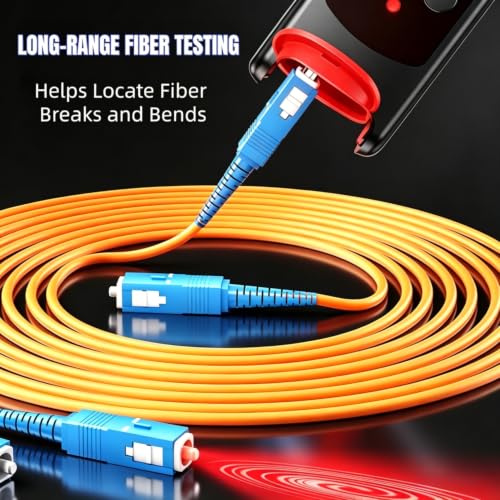 Portable VFL Red Light Fiber Optic Tester SC/FC/ST/LC LED Light (30KM) 30KM