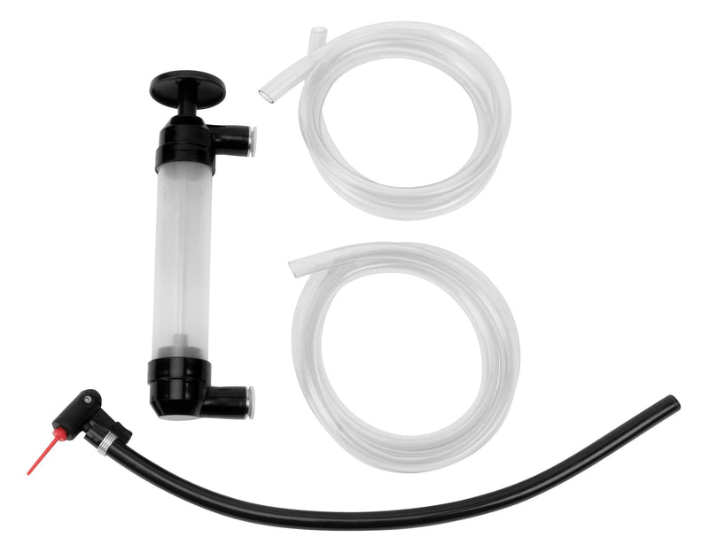 Performance Tool W1156 Grip Clip Transfer Pump/ Siphon Fluid Transfer Pump Kit for Water, Oil, Liquid, and Air, Black/Clear, 48-inch Hoses Multi-Use Transfer Pump (Grip Clip)