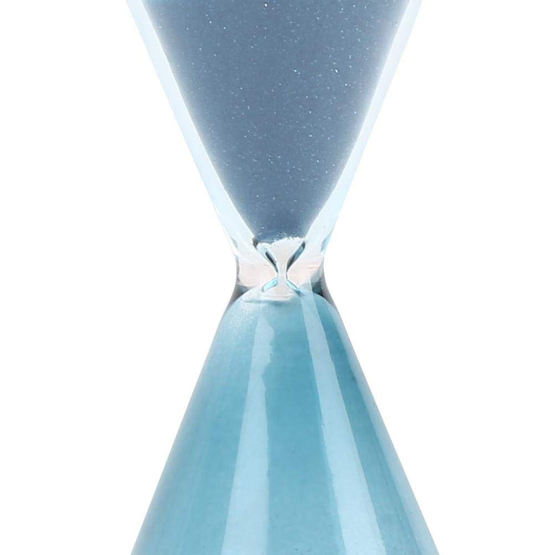 Mumusuki Hourglass Clock Blue Sand Timer, Innovative Cone Shape Unique Sand Clock Timer Glass Birthday Gift Office Kitchen Decor Table Ornament(M) M