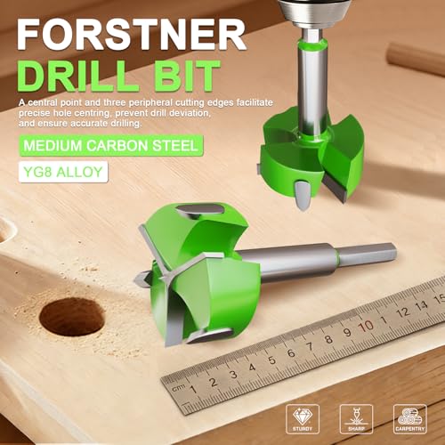 Forstner Drill Bit 4"(102mm), Triple Flute Tungsten Carbide Tipped (4" 102mm)