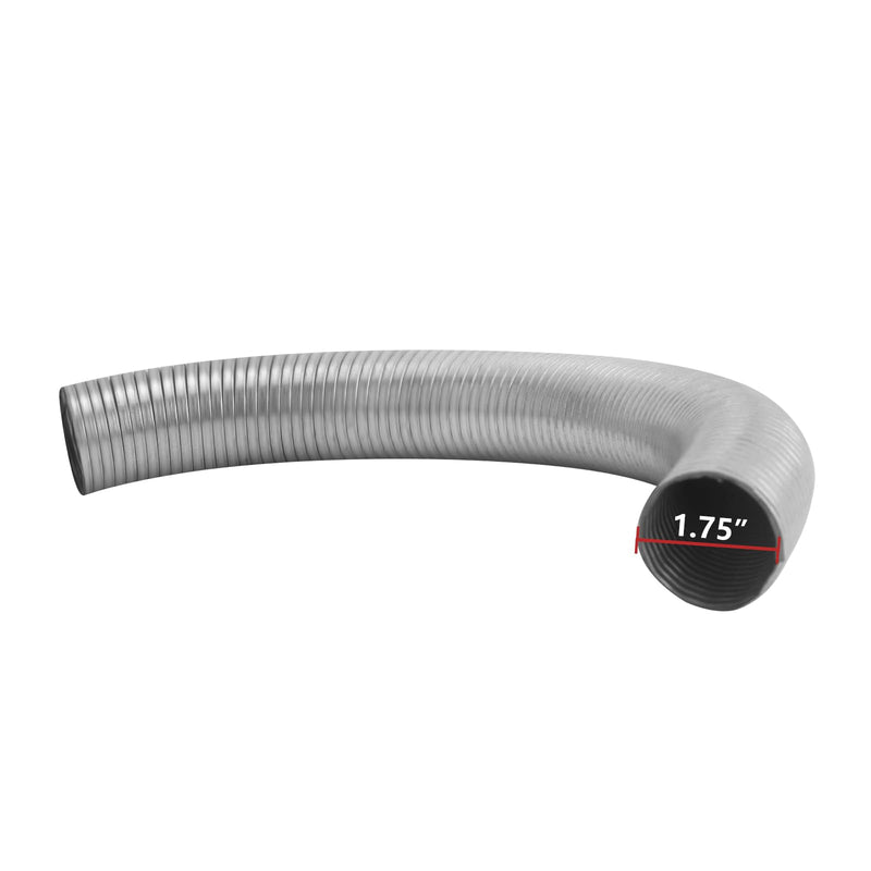 1.75" x 16.5" Length Universal Stainless Steel Exhaust Flex Pipe, 1.75 Inch Flexible Exhaust Pipe 1.75'' x 16.5‘’