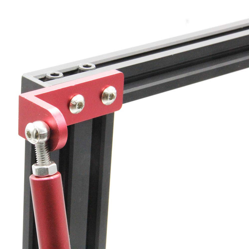 Supporting Pull Rod Kit Aluminum Alloy Upgrade Red Tie Rod Set for Ender 3/Ender 3 V2/Ender 3 pro 3D Printer (365mm/14.4") 365mm/14.4"