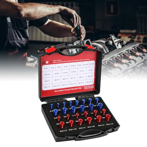 Pissente Thread Checker 26Pcs Metric/Imperial